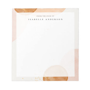 Anteckningsblocket abstrakt Vattenfärgformer Anteckningsblock