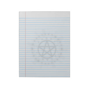 Anteckningsblocket Alchemy Symbol Pentacle Wiccan Anteckningsblock