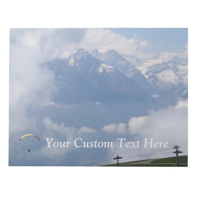 Anteckningsblocket Alperna anpassningsbar Anteckningsblock (Framsida)