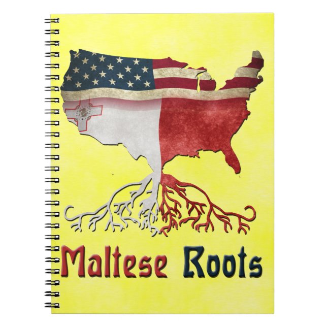 Anteckningsblocket American Maltese Roots Anteckningsbok (Framsidan)