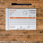 Anteckningsblocket Ange webbplatsercitat för Anpas Anteckningsblock<br><div class="desc">Designade för husdjursbesökare och djuromsorga professioneller är dessa citat perfekt för att ge dina kunder tydliga uppskattningar och professioneller.</div>