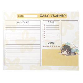 Anteckningsblocket Anime Girl Daily Planner Anteckningsblock
