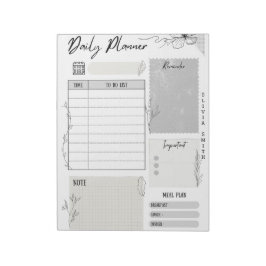 Anteckningsblocket anpassade för daglig planering anteckningsblock