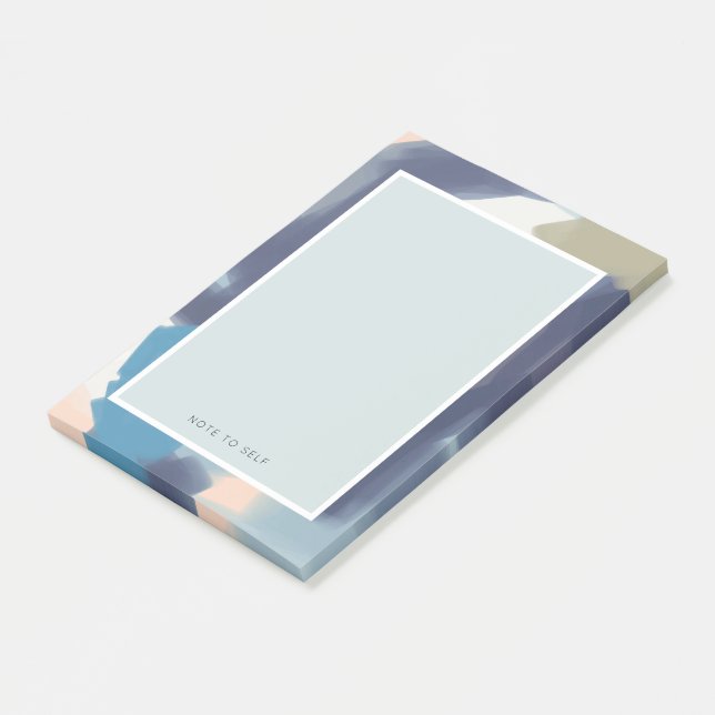 Anteckningsblocket anpassningsbar Färg för penseld Post-it Block (Vinklad)