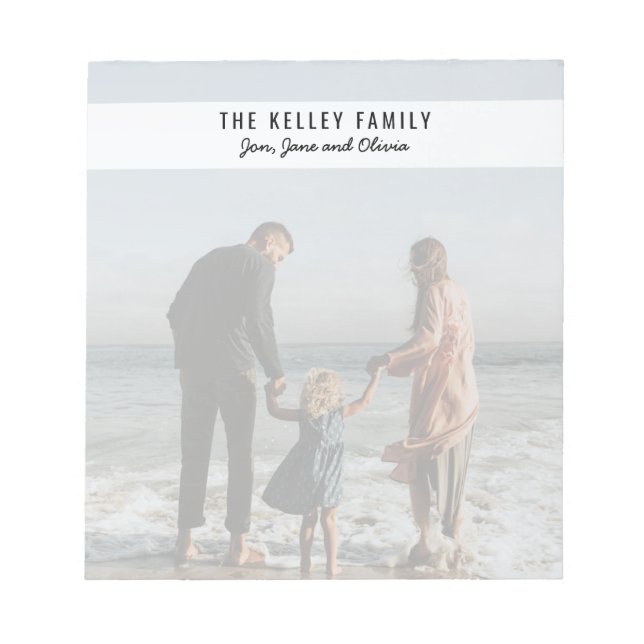 Anteckningsblocket anpassningsbar Färg Fullt Photo Anteckningsblock (Framsida)