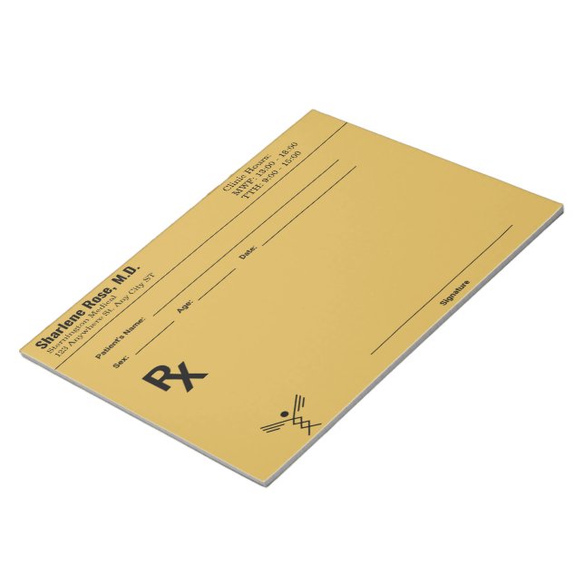Anteckningsblocket anpassningsbar recept - rediger anteckningsblock (Vinklad)
