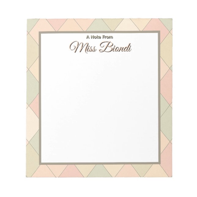 Anteckningsblocket anpassningsbar Teacher - en ant Anteckningsblock (Framsida)