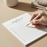 Anteckningsblocket Att göra lista med skript för C Anteckningsblock<br><div class="desc">Enkel att göra lista med ditt namn och ditt chic-skript.</div>