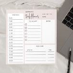 Anteckningsblocket  Beige för Chic med daglig lans Anteckningsblock<br><div class="desc">Dagliga Plannerfunktioner Att göra lista,  schemalägga,  anteckningar och självbetjäningsrutor.</div>