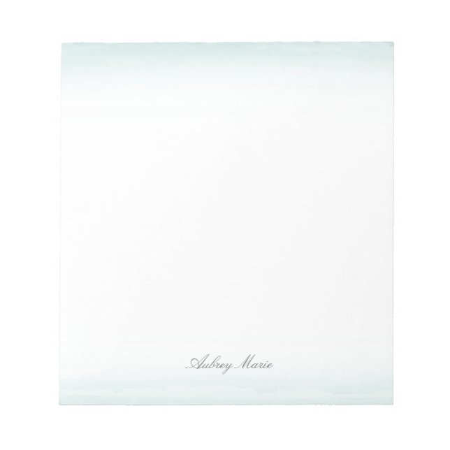 Anteckningsblocket Blå vattenfärg Anteckningsblock (Framsida)