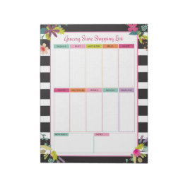 Anteckningsblocket Blommigt Rand Livsmedel Store S Anteckningsblock