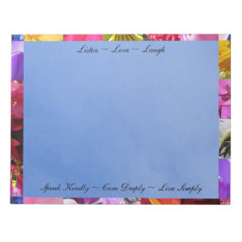 Anteckningsblocket Blommor med citattecken Anteckningsblock