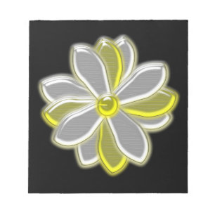 Anteckningsblocket Blomningsblomma i Daisy Anteckningsblock