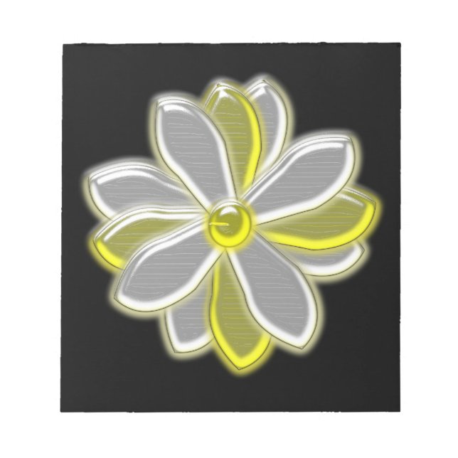 Anteckningsblocket Blomningsblomma i Daisy Anteckningsblock (Framsida)