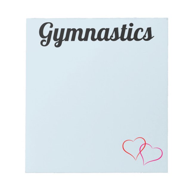 Anteckningsblocket Blue Gymnastics Anteckningsblock (Framsida)