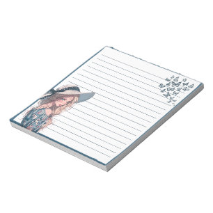 Anteckningsblocket Blue Simple Cute Anime Boho Anteckningsblock