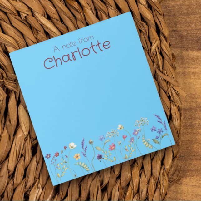 Anteckningsblocket Boho Blommigt daisy vattenfärgs Anteckningsblock (Skapare uppladdad)