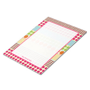 Anteckningsblocket Boho Dots Personlig Anteckningsblock