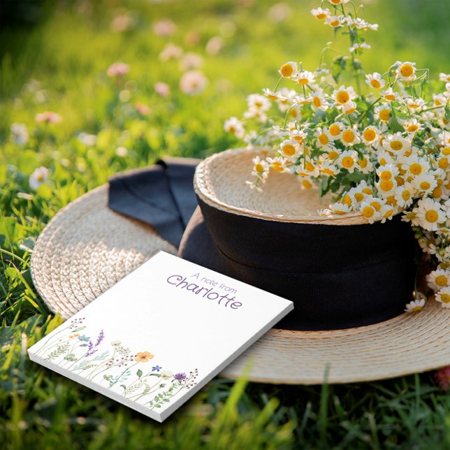 Anteckningsblocket Boho Land vildblommor Anteckningsblock (Skapare uppladdad)