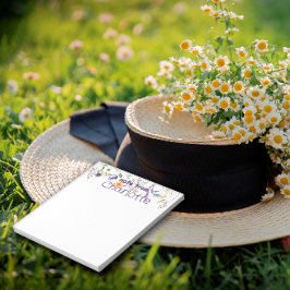 Anteckningsblocket Boho Land wildblommor vattencol Anteckningsblock