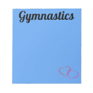 Anteckningsblocket Bright Blue GYMNASTICS Anteckningsblock