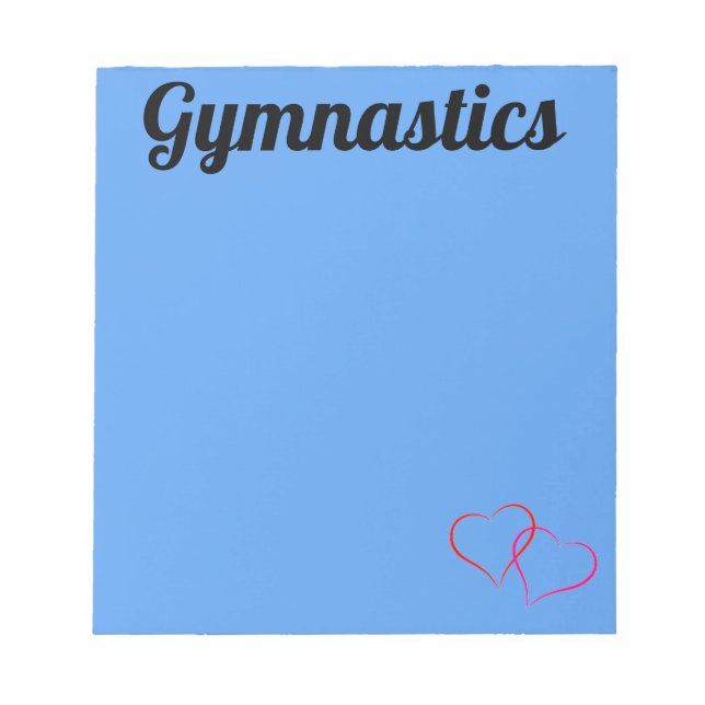 Anteckningsblocket Bright Blue GYMNASTICS Anteckningsblock (Framsida)