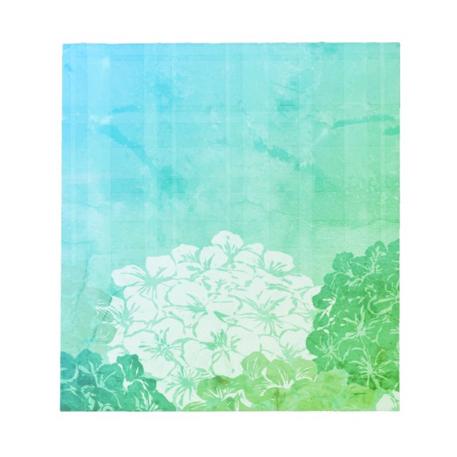 Anteckningsblocket Bright Hydrangea Blooms Anteckningsblock (Framsida)