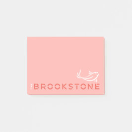 Anteckningsblocket Brookstone logotyp Post-it Block