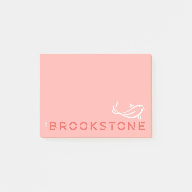 Anteckningsblocket Brookstone logotyp Post-it Block (Framsida)
