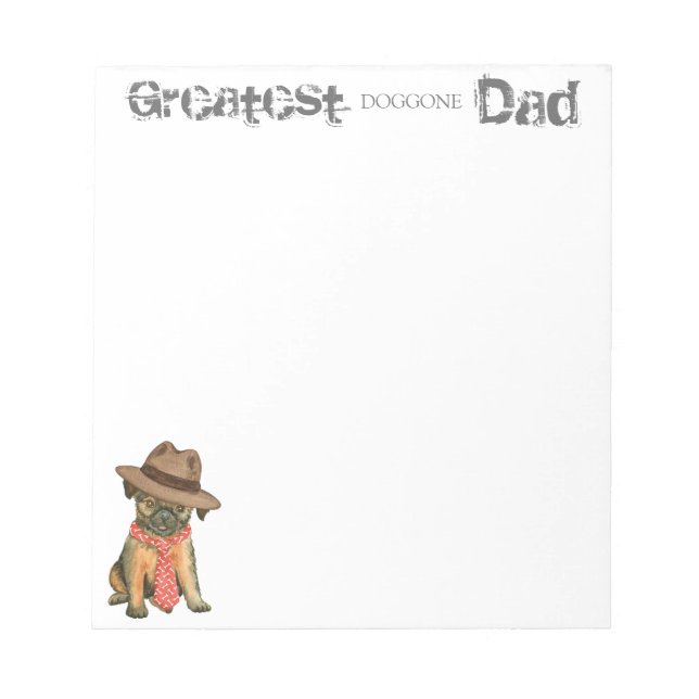 Anteckningsblocket Bryssel Griffon Pappa Anteckningsblock (Framsida)