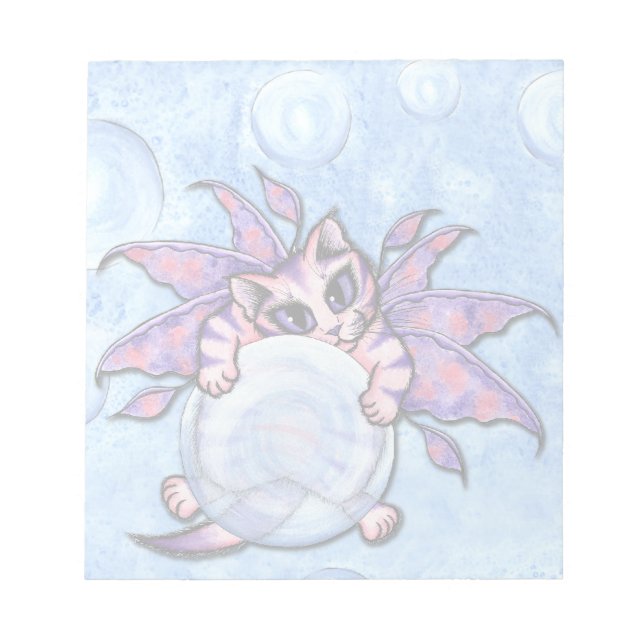 Anteckningsblocket Bubble Fairy Kitten Fantasy Cat Anteckningsblock (Framsida)