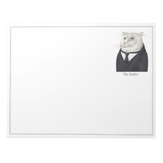 Anteckningsblocket BUTLER CAT 11x8.5 Anteckningsblock (Framsida)