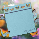 Anteckningsblocket Butterfly Gathering Anteckningsblock<br><div class="desc">Butterflies samlas på en rad. Coolan Blåser och varmar  i en enkel design. Vintage Inspired.</div>