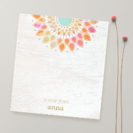 Anteckningsblocket Chakra Lotus Flower Mandala Anteckningsblock