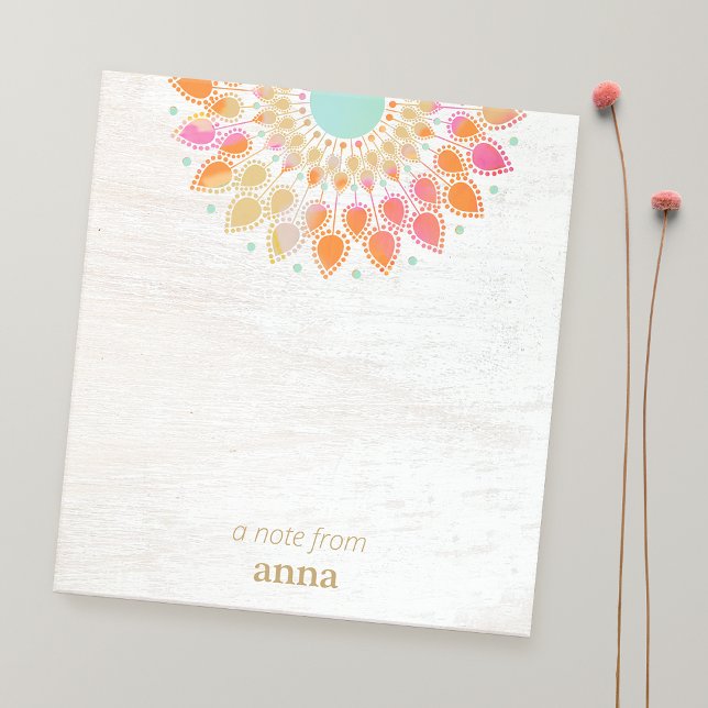 Anteckningsblocket Chakra Lotus Flower Mandala Anteckningsblock (Skapare uppladdad)