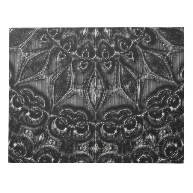 Anteckningsblocket Charcol Mandala Anteckningsblock (Framsida)