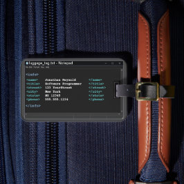 Anteckningsblocket Coder Format Datorprogrammerare Bagagebricka
