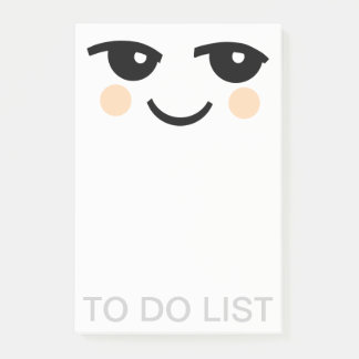 Anteckningsblocket CUTE ANSIKTE POST-IT NOTES Block