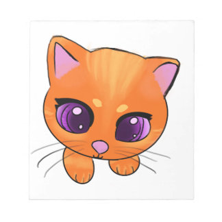 Anteckningsblocket Cute Orange Cat Anteckningsblock