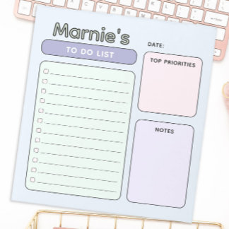 Anteckningsblocket Cute Pastel-Anpassade att göra  Anteckningsblock
