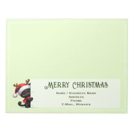 Anteckningsblocket Cute Peekul-Anpassadet i julkla Anteckningsblock