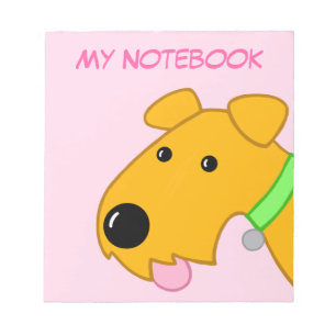 Anteckningsblocket Cute Tecknad Puppy Hund Ansikte Anteckningsblock