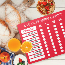 Anteckningsblocket Daglig lista över rutinkontroll Anteckningsblock