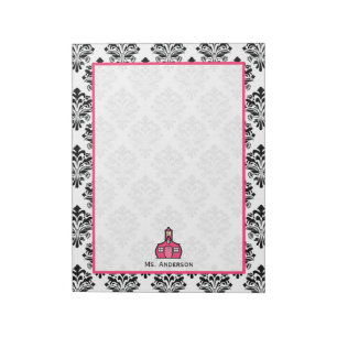 Anteckningsblocket Damask Teacher Anteckningsblock