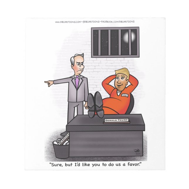 Anteckningsblocket Donald Trump Products Anteckningsblock (Framsida)