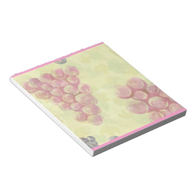 Anteckningsblocket Druvor på Löv Anteckningsblock (Vinklad)