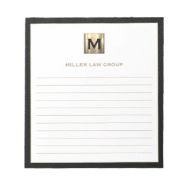 Anteckningsblocket elegant Monogram Anteckningsblock