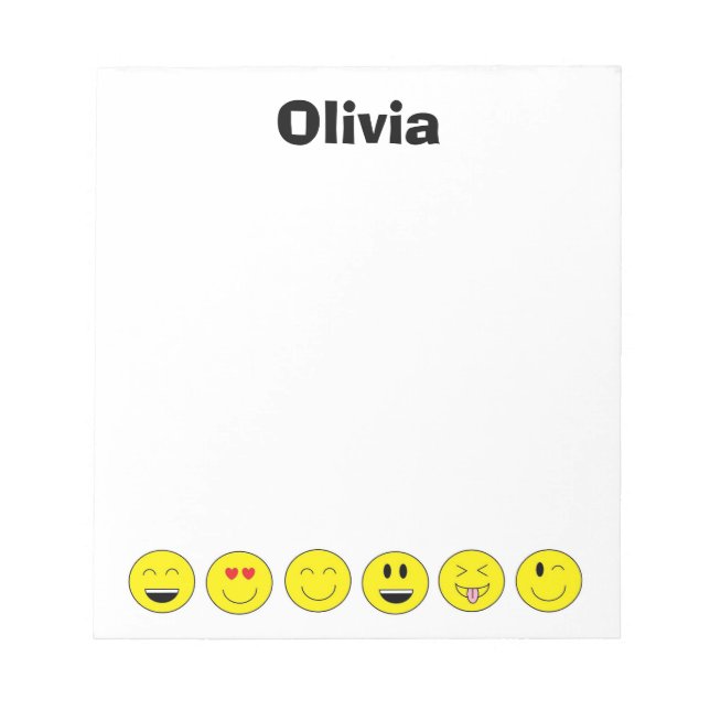 Anteckningsblocket Emojis Personlig Anteckningsblock (Framsida)