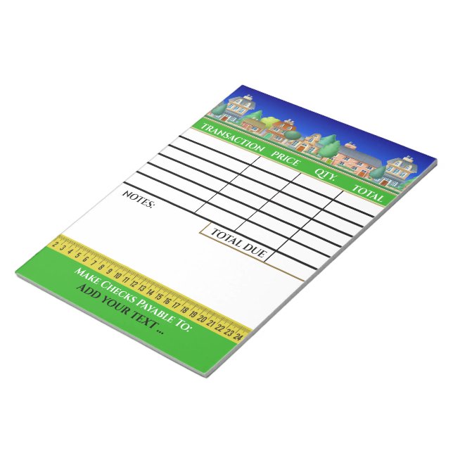 Anteckningsblocket Faktura Anteckningsblock (Vinklad)