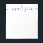 Anteckningsblocket Färg - Personlig Skript Namn Anteckningsblock<br><div class="desc">PreppyPrint.com - Lägg till personligens beröring i det här anteckningsblocket. Klicka på "anpassa" och "anpassa" för att ändra teckensnittet färg och storlekt för att justera för högerna och leta efter ditt namn. Överför den här designen även till de produkter du vill ha! Besök min designerbutik, PreppyPrint.com, för att få information...</div>